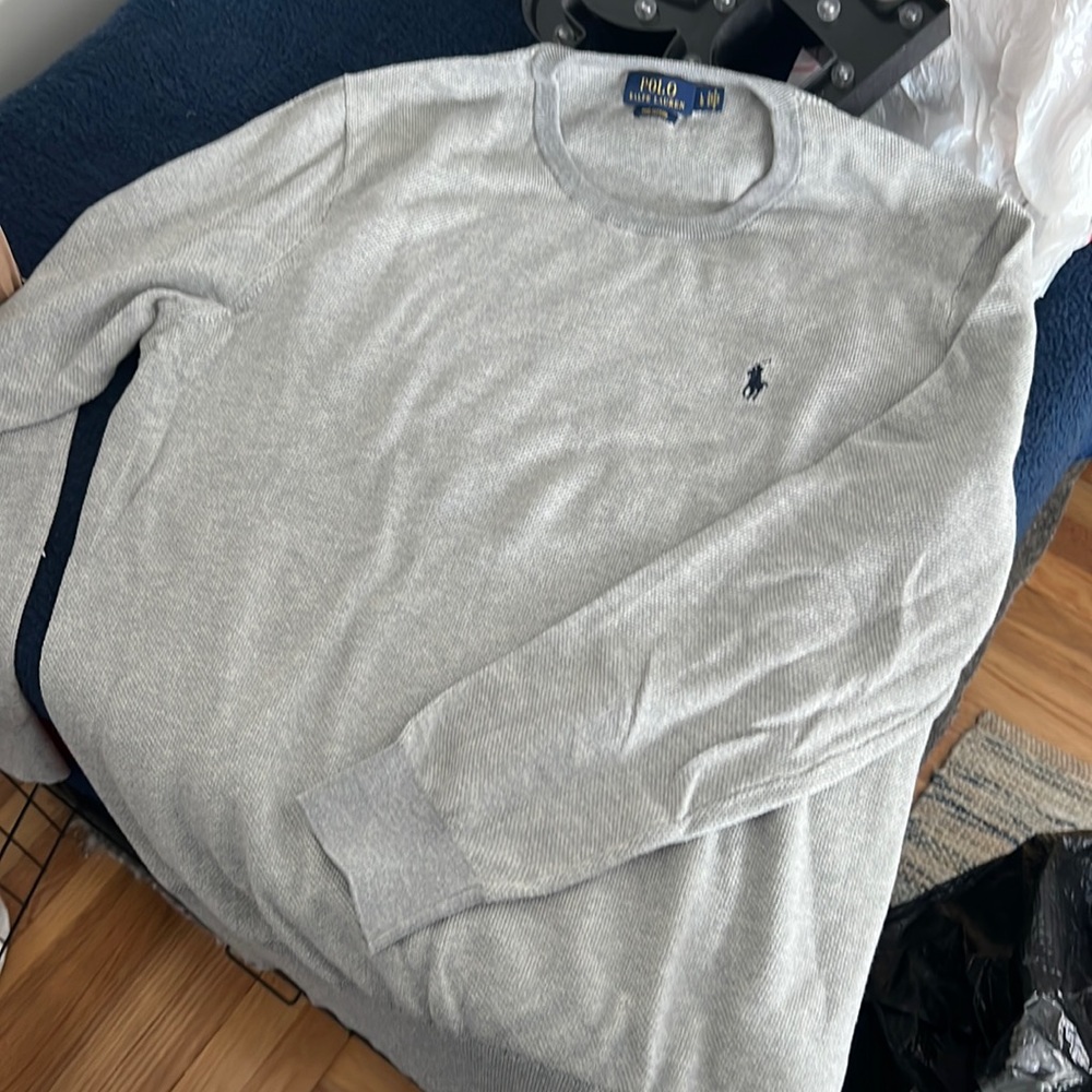 Large men’s polo knitted sweater